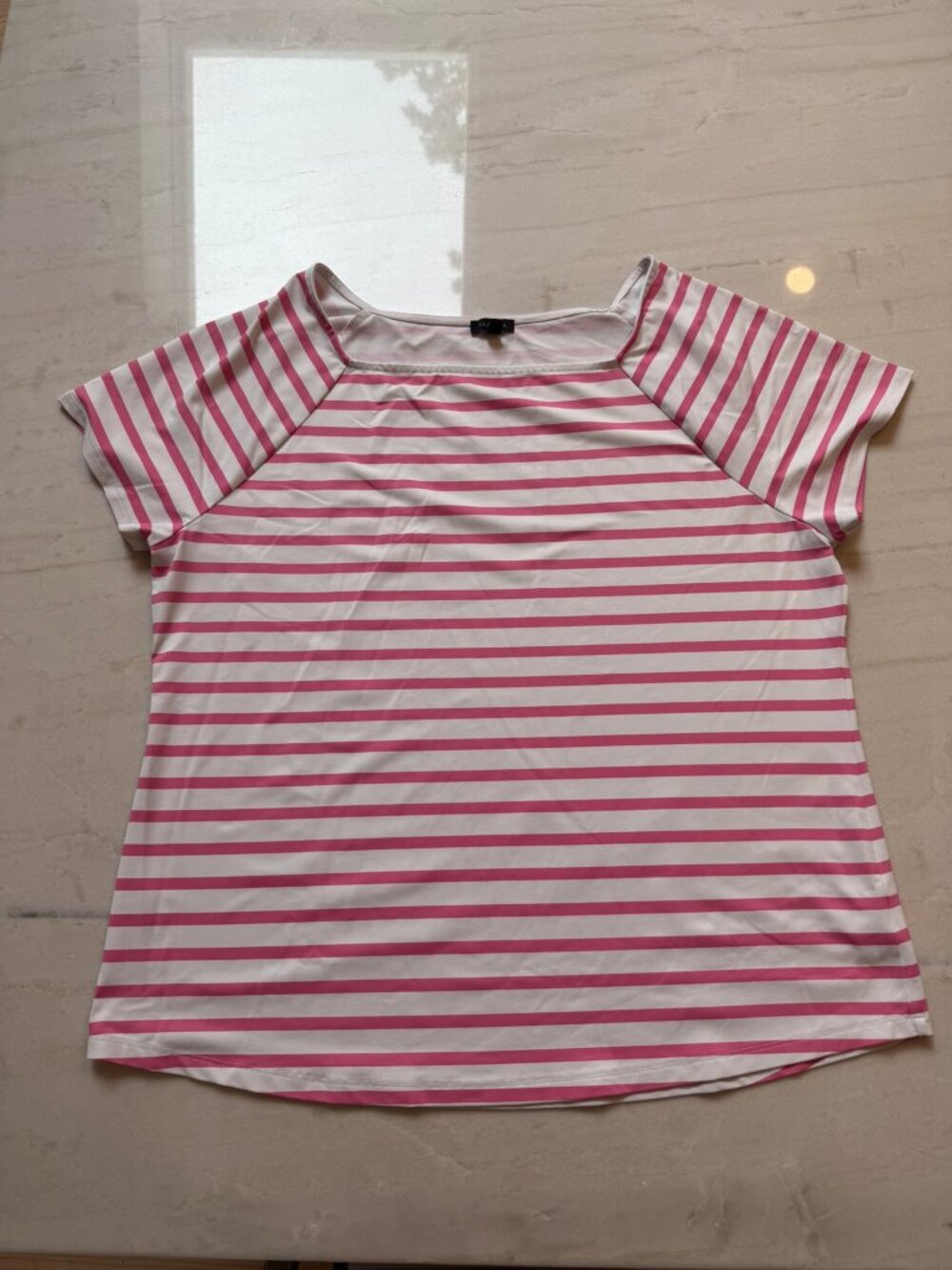 Talbots Stripe Performance Short-Sleeve T-Shirt (XL)